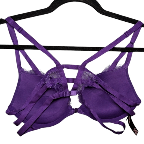Victoria’s Secret Very Sexy Purple Lace Push-Up Bra 💜✨ Strappy & Stunning! - Picture 5 of 14
